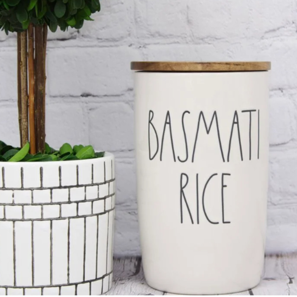 Rae Dunn Basmati Rice Cellar